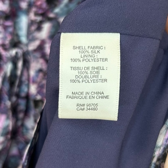 Rebecca Taylor - “Tapestry Collection ” Floral, Silk Mini Dress - Size 0, Purple - Picture 14 of 16